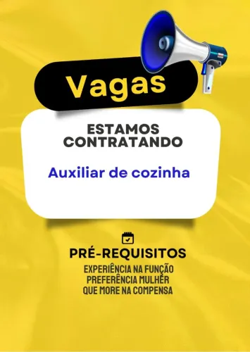 Vaga Auxiliar de lanchonete