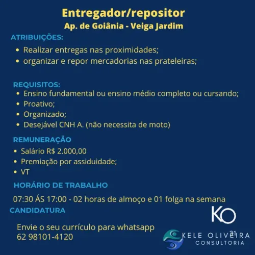 Entregador Para Supermercado
