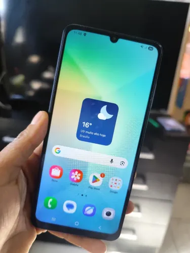 Samsung a06 de 128 g trinco fio de cabelo ,ler descrição