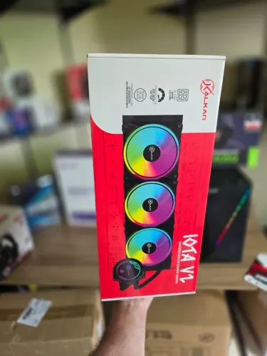 PROMOÇÃO Water Cooler Kalkan Iota V2 360, Rainbow, 360mm, Intel-AMD, Preto