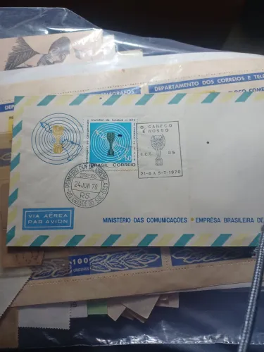 Envelope em comemoração ao tri mundial do Brasil