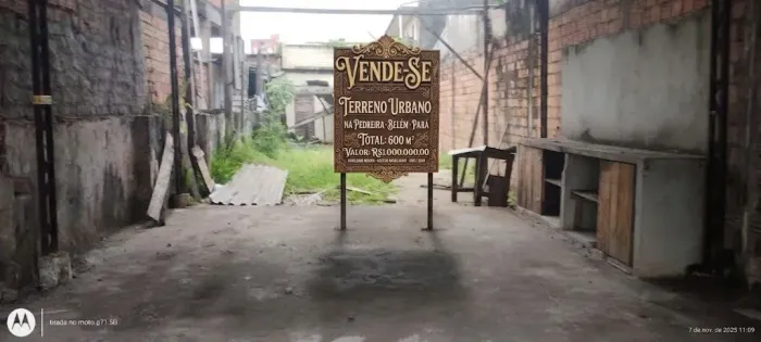 Moura Gestor Imobiliario Vende Terreno com 600m2 na Pedreira, Nascente, Belém, Pa