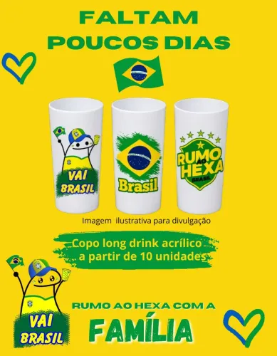 Copo long drink copa do mundo 