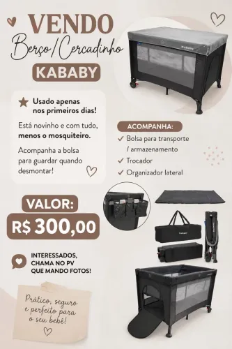 Berço/cercadinho Kababy