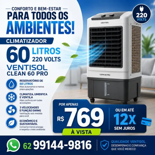 PROMOÇÃO CLIMATIZADOR