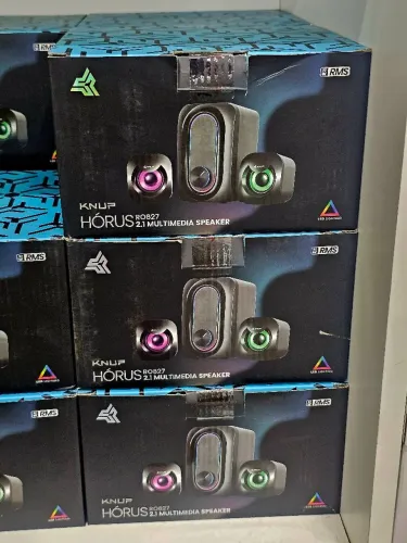 Caixa de Som Gamer RGB Pc/Notebook 2.1 Sub.