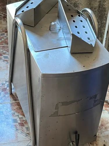 Cafeteira e leiteira de 5 litros de inox para balcão