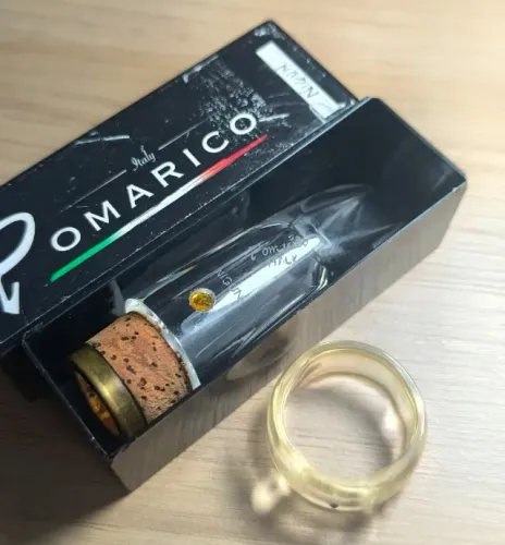 Boquilha Pomarico Nigun de cristal + Abraçadeira BG para Clarinete Soprano