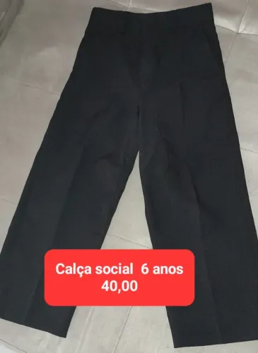 Calça social infantil (6 anos)