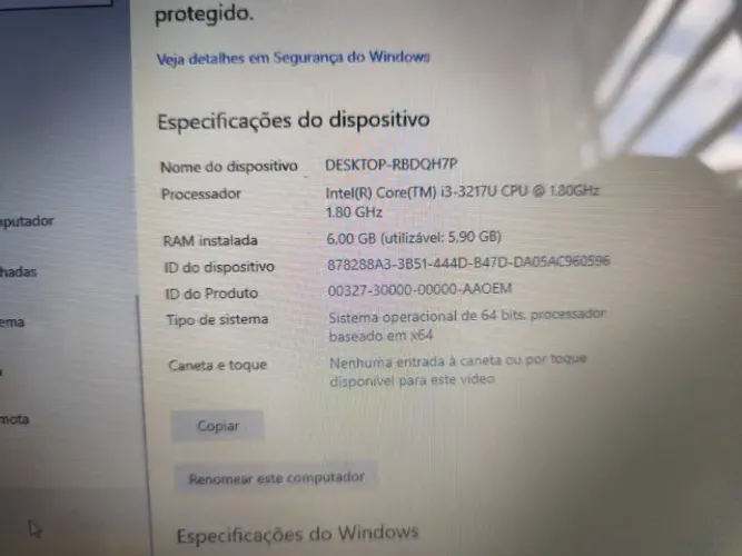 Notebook CCE WIN - I3 | SSD 256 GB | 6 GB RAM