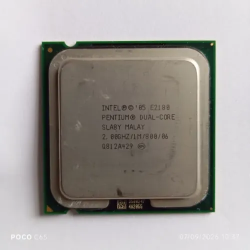 Processador antigo Intel Pentium Dual-Core 2 Ghz/1 Mb / 800 Mhz E2180 775