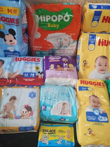 Fraldas tamanho M PROMOÇÃO várias marcas