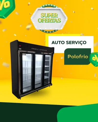 Expositor de frios e lacticínios polofrio na promoção em 10x sem juros