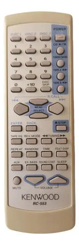 Controle Remoto Som Kenwood Rc-553 # 
