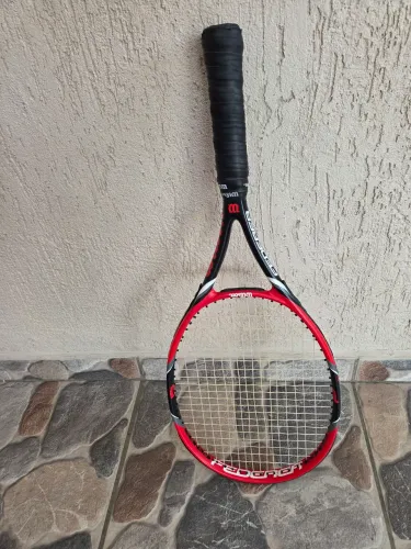 Raquete Tênis Wilson Federer Team 105 pol L3 + bolinhas + overgrip