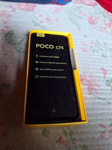 Poco c75 nota fiscal e caixa novo