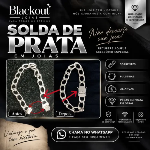 ? Solda de Prata em Correntes, Pulseiras, Alianças e Joias | Sua peça quebrou?