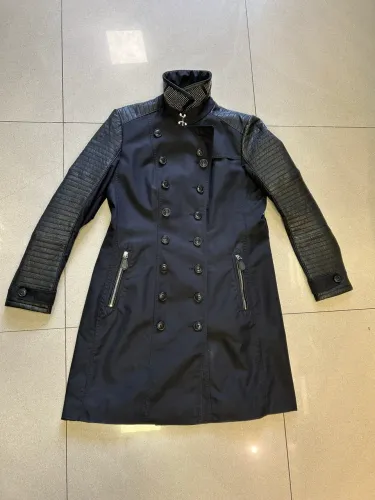 burberry brit trench coat preto original