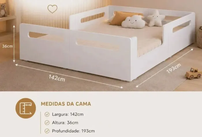 Cama infantil montesoriana
