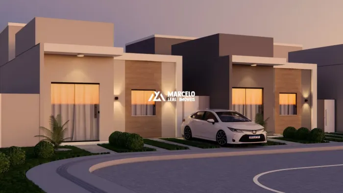 Casa solta com design moderno com 3 quartos sendo 1suíte em Condomínio fechado n