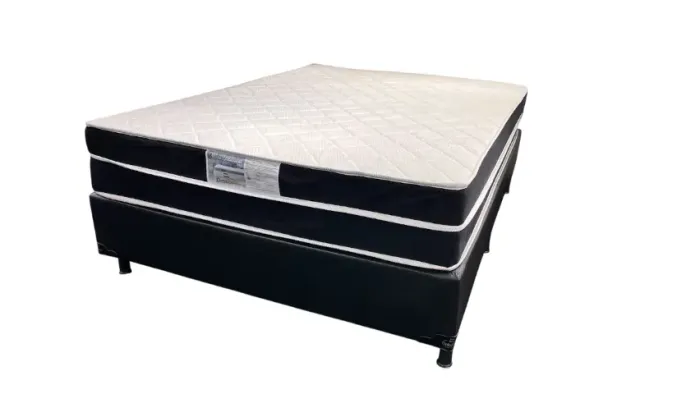 Cama Casal completa com Colchão de Molas Ensacadas - Conforto e Espaço