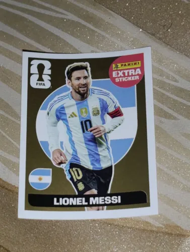 Cartinha da copa do mundo 2026,Lionel Messi gold (extra)