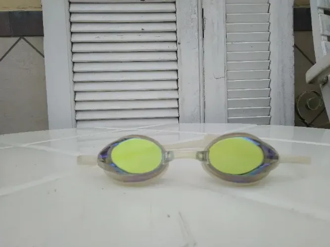 Óculos De Natação Speedo Mirrored Vanquisher Espelhado Amarelo