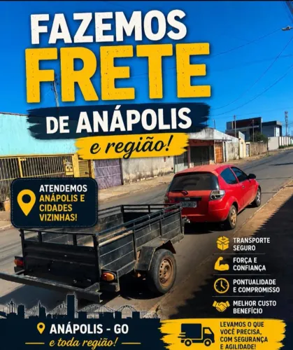 Fazemos pequenos fretes em carretinha