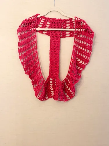 Colete Boho em crochê