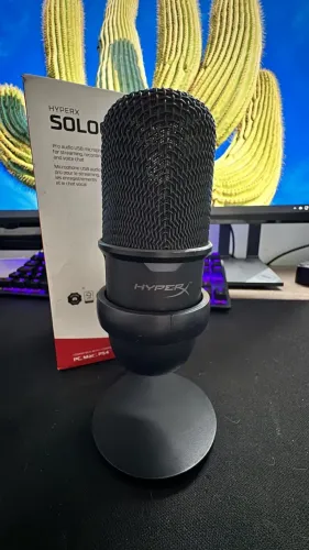 Microfone HyperX SoloCast USB Original | Completo na Caixa | Excelente Estado