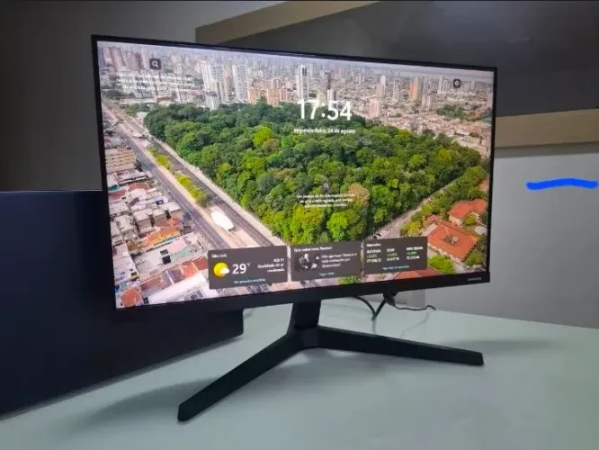 Monitor Gamer Samsung T35F 24" IPS 75Hz - Semi-novo na caixa