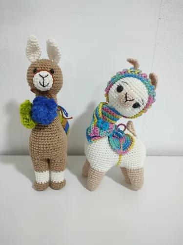 Amigurumi Lhamas de Crochê
