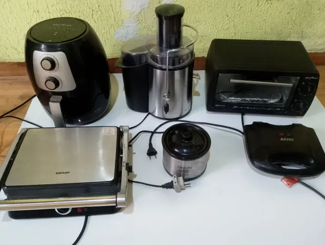 forninho, Grill churrasco, centrífuga de suco e outros