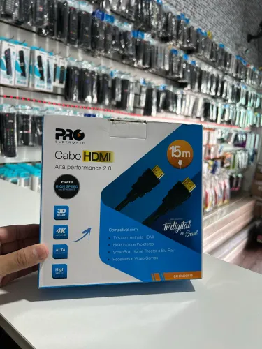 Cabo Hdmi 15M de Comprimento - Resolução Ultra HD 4K 2.0