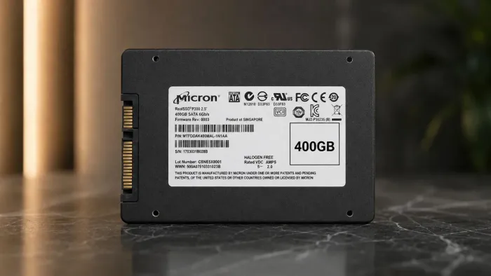 SSD Micron 400GB SATA III 2.5" - Alto Desempenho | Testado