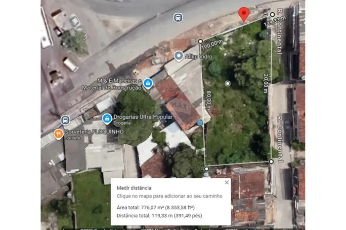 Terreno Comercial de 776 m² na BR-101 - IBURA - Cohab - Recife | Locação R$ 7200,00