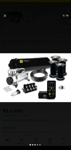 Suspensão ar abccar 8 mm gol