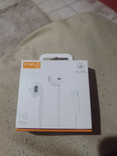 Fone de Ouvido USB-C A'GOLD FN-A71L (Novo na Caixa)