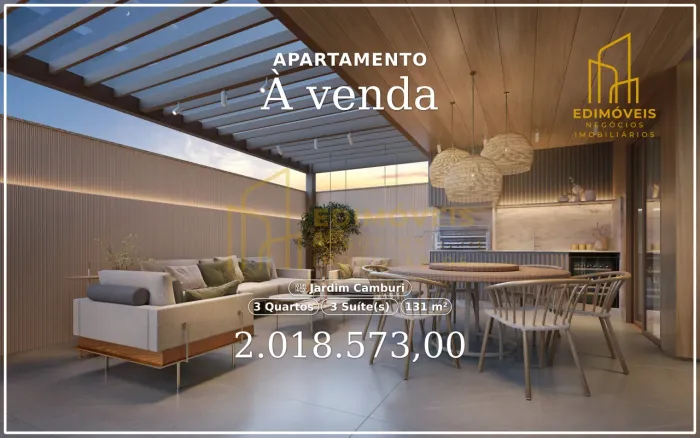 Viva o luxo: apartamento Garden com 3 suítes em Jardim Camburi