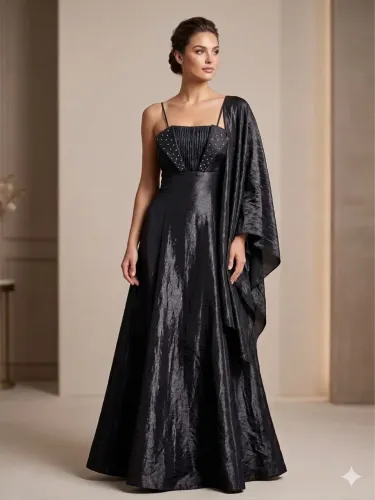 Vestido de Festa No Tafetá 