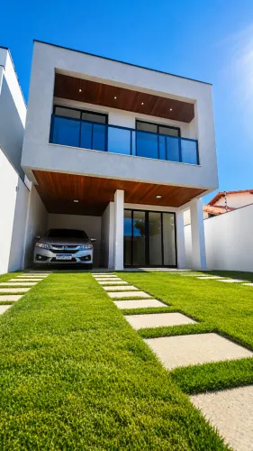 Casa duplex moderna e conectada