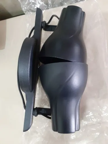 Trilho de 2 lâmpadas preto direcionado 