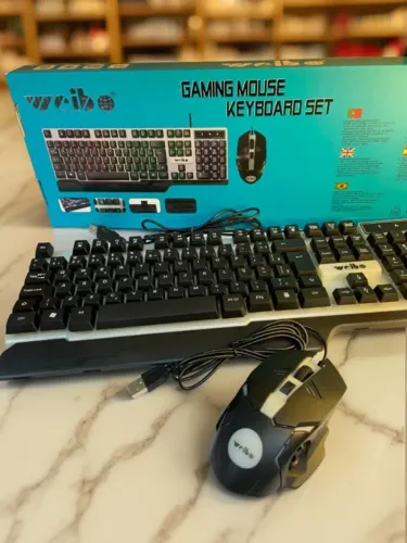 Teclado Gamer Durawell WB-550 Cibo + Mouse RGB Waterproof 13