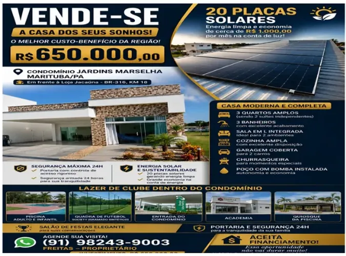 JARDINS MARSELHA - VENDA CASA