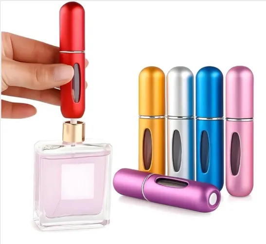 Porta Perfume Recarregável 5ml | Prático, Compacto e Sem Vazamento