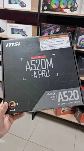 Placa-mãe Msi A520m-a Pro Am4 ( LACRADA, NOVA<, NOTA FISCAL E GARANTIA)