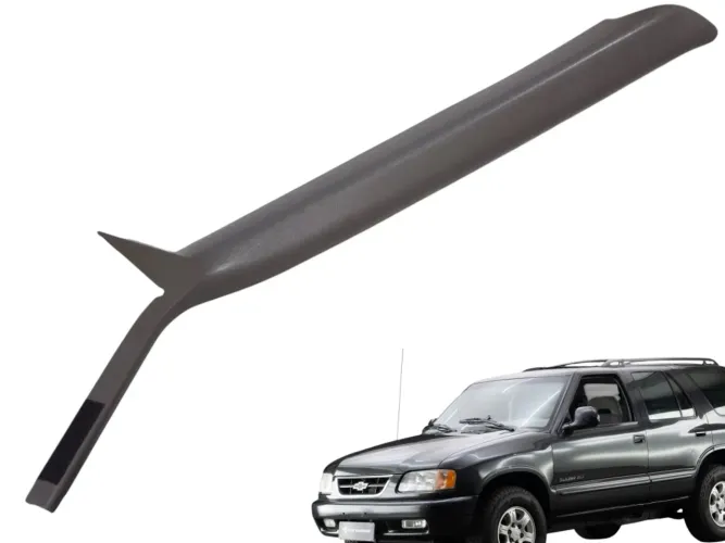 Moldura Coluna Parabrisa Direito Chevrolet Blazer 1997 Cinza