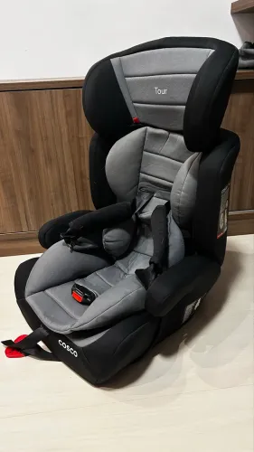 Cadeirinha Kids, Cosco Tour, 9 a 36 Kg, Cinza e Preto