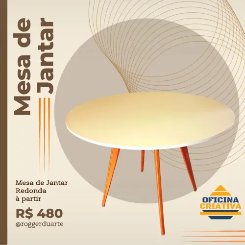 Mesa De Jantar Redonda