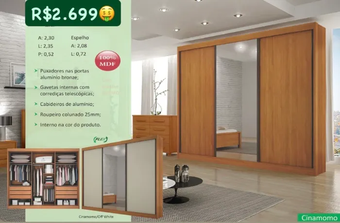 Guarda Roupa Casam em Promoção